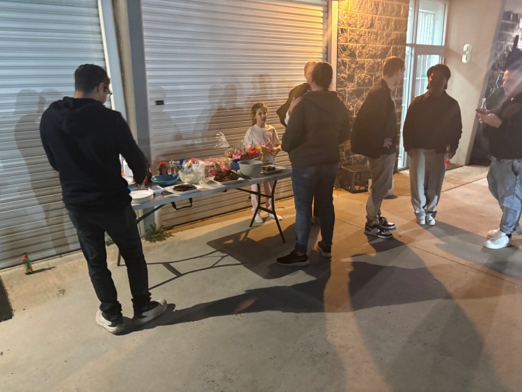 mma students at the community evening